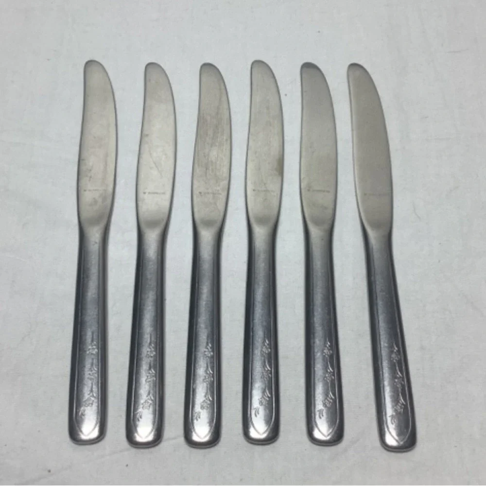 Vintage Wallace Stainless Steel Silverware Set New Day Fork Spoon Knife